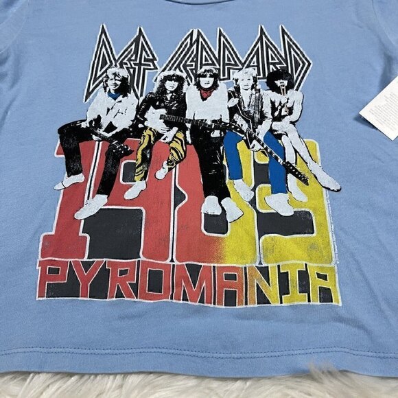 NEW DEF LEPPARD The Vinyl Icons Youth Medium Short Sleeve T-Shirt Tee - Picture 3 of 8